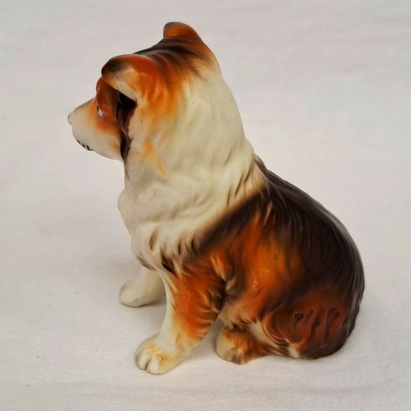 Vintage Napcoware marked Japan porcelain Collie dog figure - Picture 4 of 8